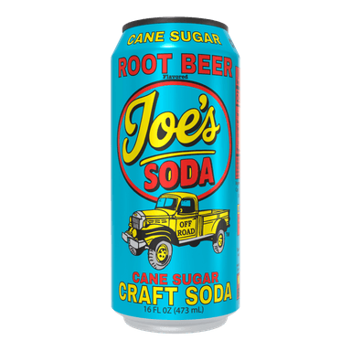 16 OZ CANS JOE'S SODA ROOT BEER
