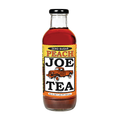 20 OZ Glass Joe Tea Zero Peach Tea