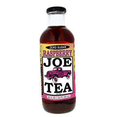 20 OZ Glass Joe Tea Zero Raspberry Tea
