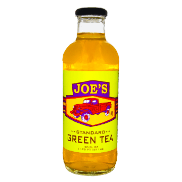 20 OZ Glass Joe Tea Standard Low Sugar Green