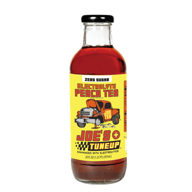 20 oz Glass Joe Tea Tune Up Zero Sugar Peach Tea