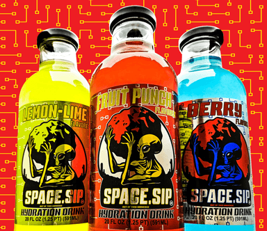 20 OZ Glass Space Sip Assorted